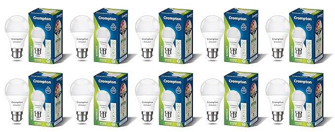Crompton Dyna Ray 9W LED Bulb B22 & E27 Cap | Cool Daylight (6500K) & Warm White (3000K)