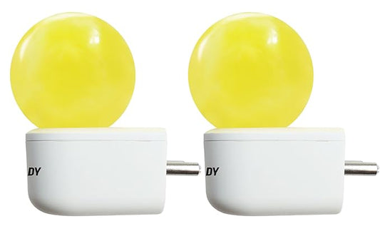 Eveready 0.5 Plug In Lamp Yellow (Pack of 2)